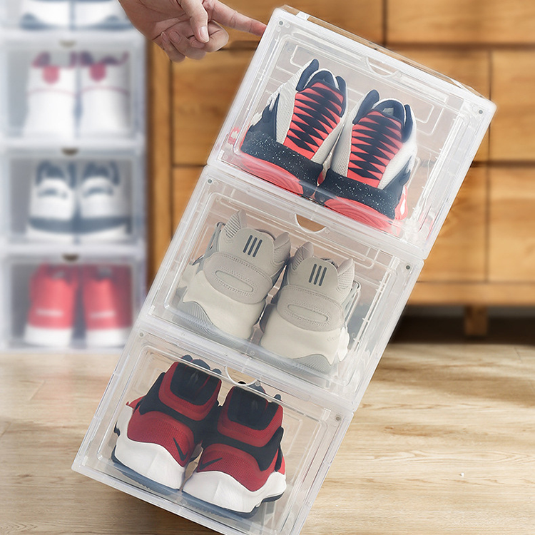 Front Open Shoe Box, Shoe Storage Box ( 1 Box) happyhome