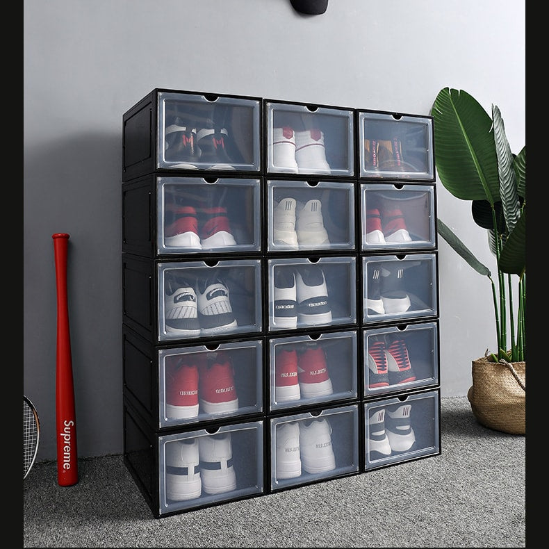 Front Open Shoe Box, Shoe Storage Box ( 1 Box) happyhome