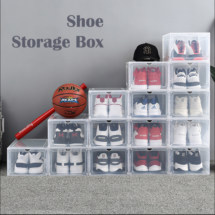 Front Open Shoe Box, Shoe Storage Box ( 1 Box) happyhome