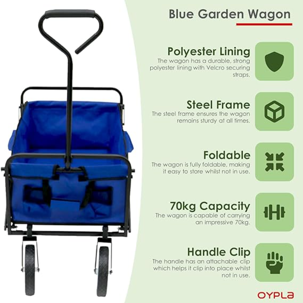 Garden Trolley , Multi-Function Portable Shopping Cart for Outdoor Camping happyhome