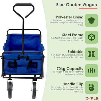 Garden Trolley , Multi-Function Portable Shopping Cart for Outdoor Camping happyhome