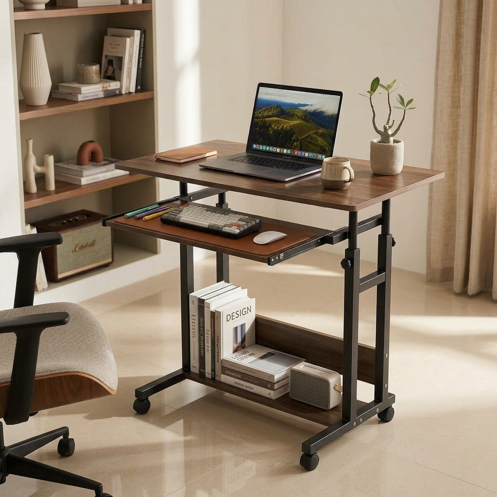 Adjustable Laptop Table with Key Board Tray,Computer Table,