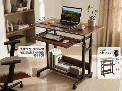 Adjustable Laptop Table with Key Board Tray,Computer Table,