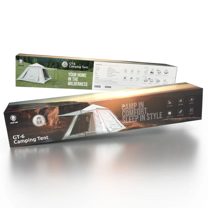 Green Lion GT Camping Tent - Biege, Portable Camping Tent,