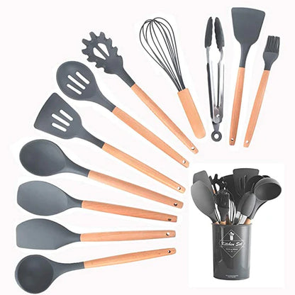 12 Pcs Kitchen Utensil Set, Cooking Set of Utensils