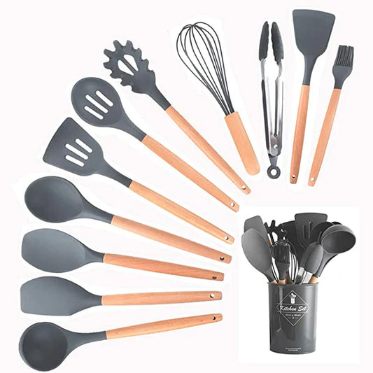 12 Pcs Kitchen Utensil Set, Cooking Set of Utensils