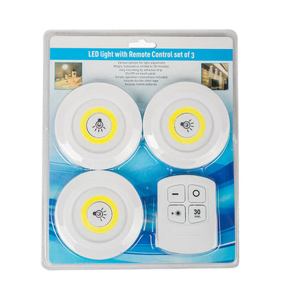 3 مجموعات من مصابيح LED دائرية لاصقة