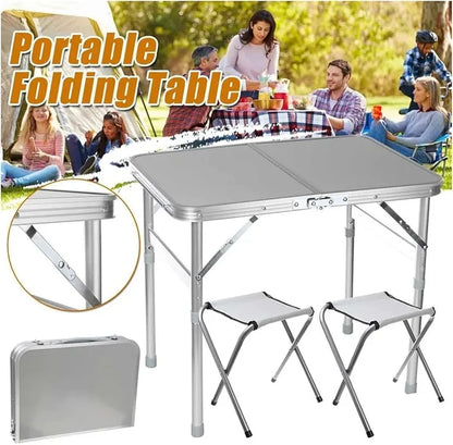 Foldable Camping Table & Chair Set,Foldable Table & 2 Stools