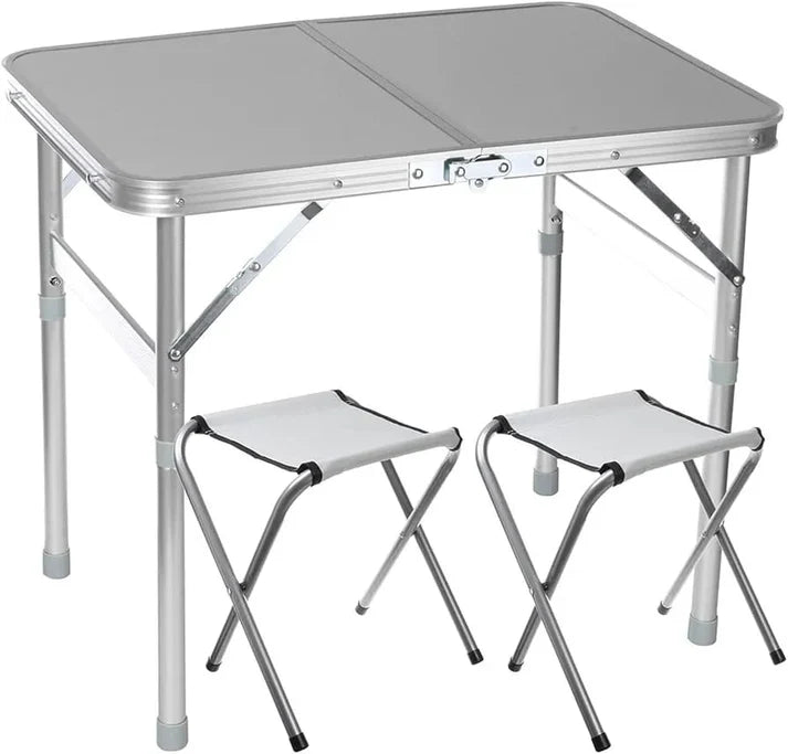 Foldable Camping Table & Chair Set,Foldable Table & 2 Stools