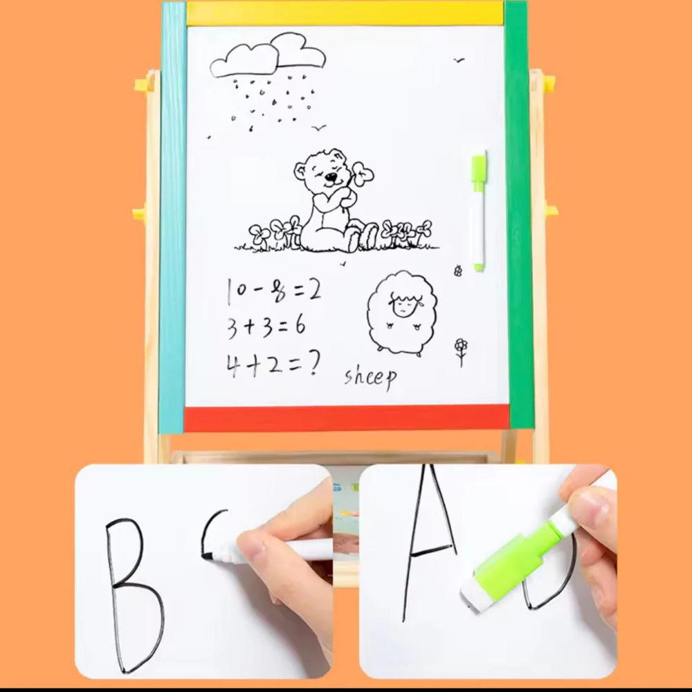 2 in 1 Drawing Board for Kids, Magnetic Drawing Board