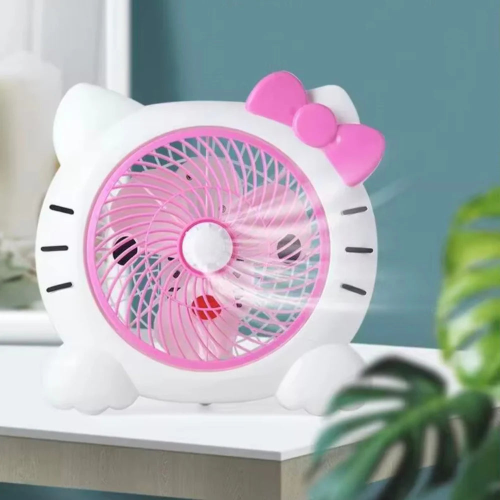 Hello Kitty Table Fan,Cartoon Desk Fan