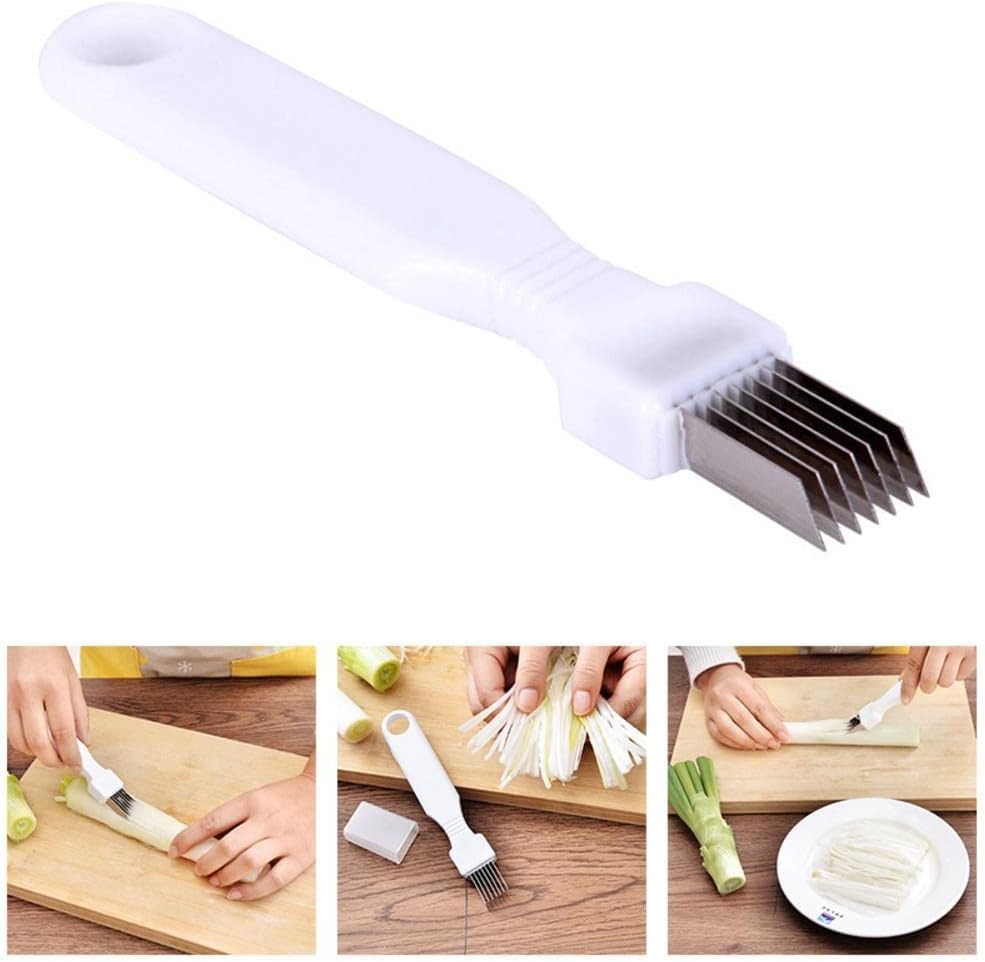 Kitchen Multifunctional Scallion Knife, Stainless Steel Vegetable Cutter happyhome