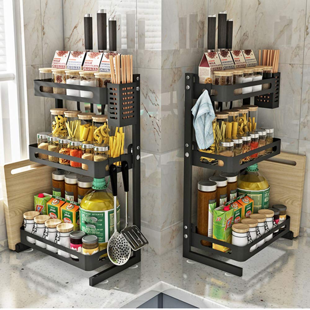 Kitchen Spice Rack,3-Tier Countertop Spice Rack happyhome