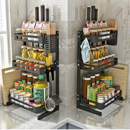 Kitchen Spice Rack,3-Tier Countertop Spice Rack happyhome