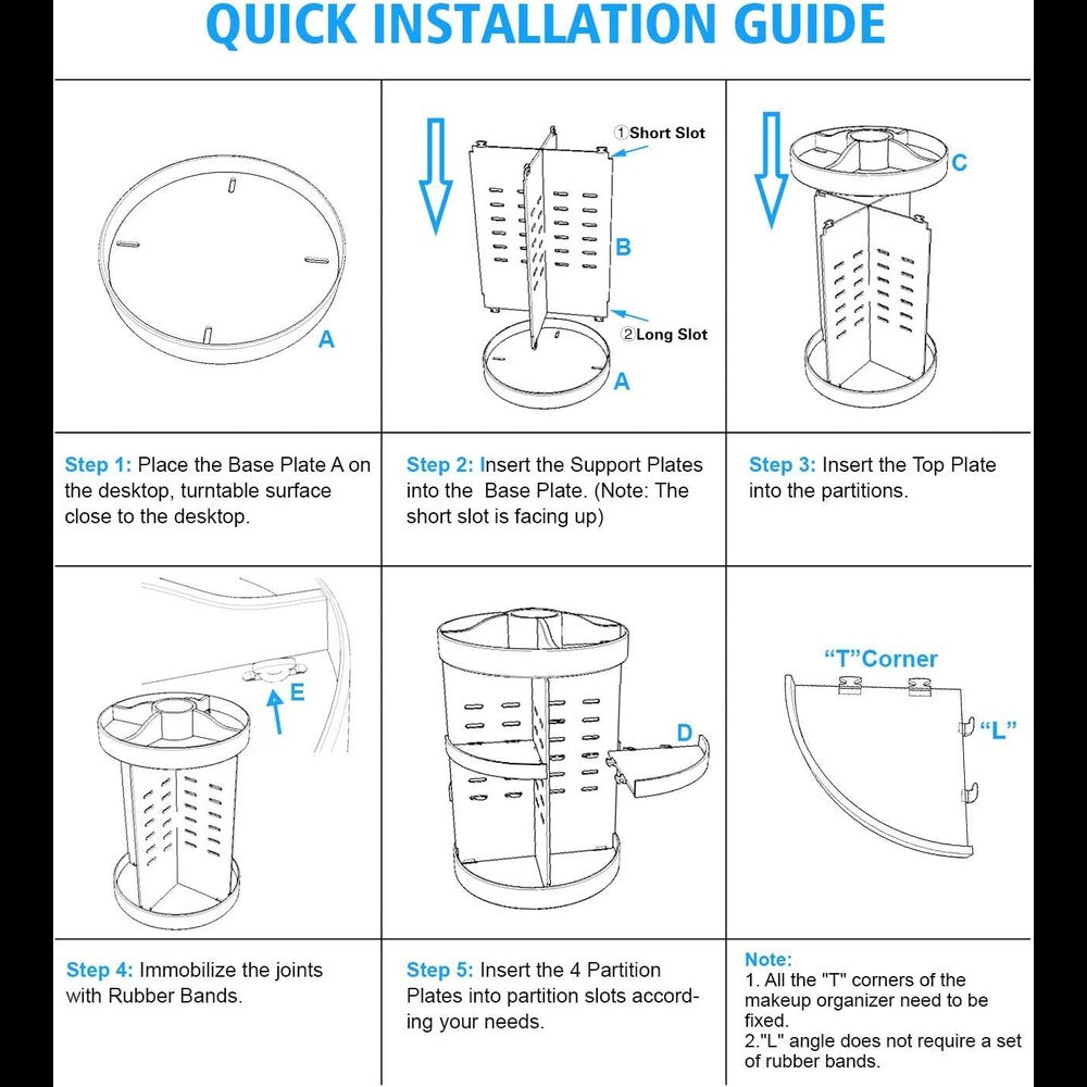 Makeup Organizer, Rotating Makeup Organizer happyhome