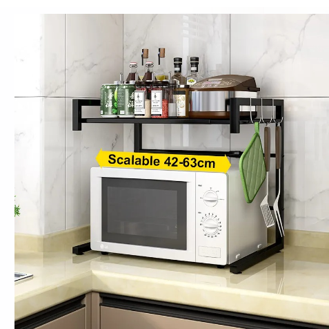 Microwave Oven Stand, Extendable Microwave Oven Rack happyhome