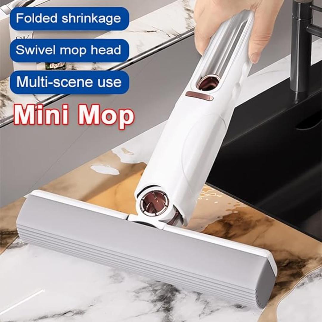 Mini Cleaning Mop, Portable Self-Squeeze Small Mop happyhome