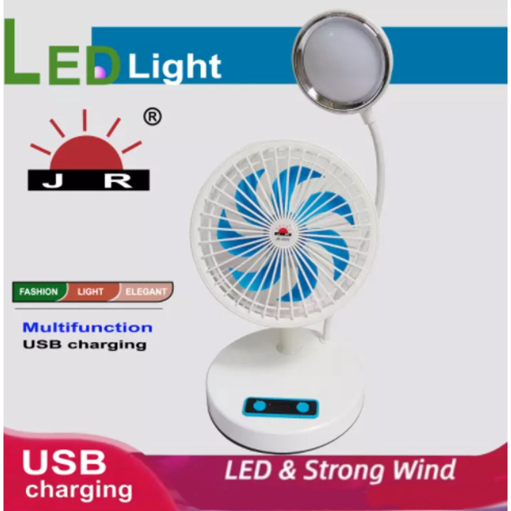 Mini Fan with LED, Portable Chargeable Mini Electric Fan With LED Light Lamp happyhome