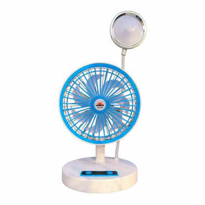 Mini Fan with LED, Portable Chargeable Mini Electric Fan With LED Light Lamp happyhome