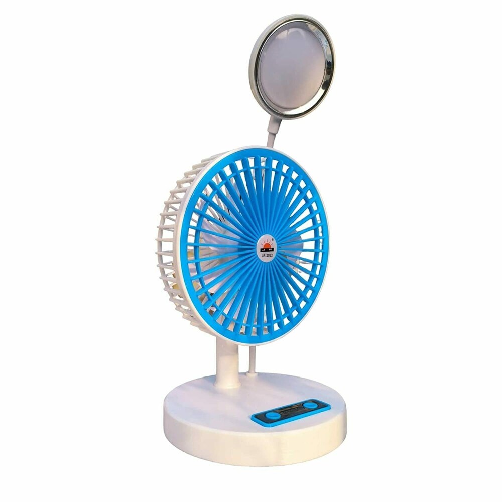 Mini Fan with LED, Portable Chargeable Mini Electric Fan With LED Light Lamp happyhome