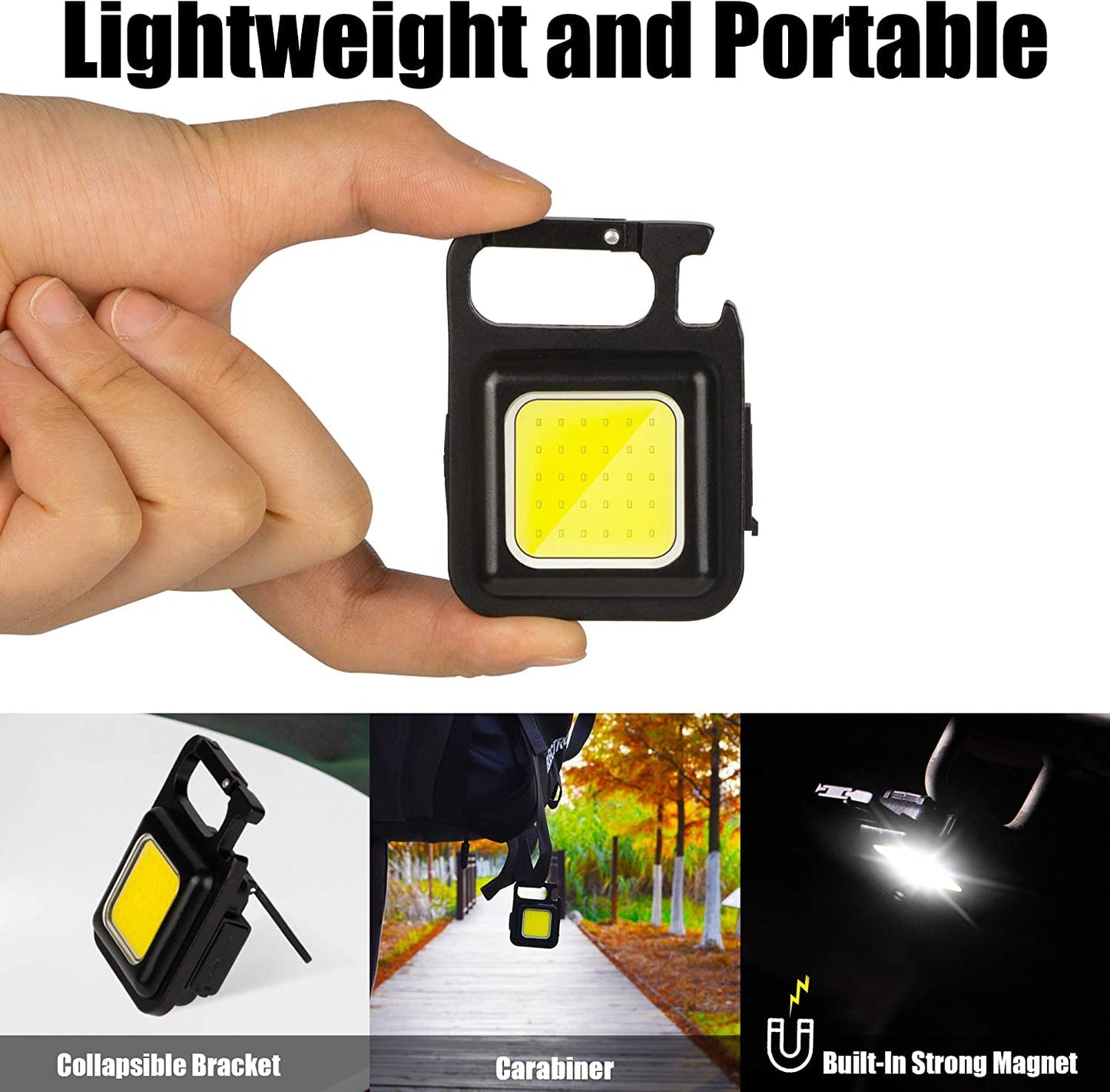 Mini Keychain Light, LED Keychain Light Rechargeable happyhome