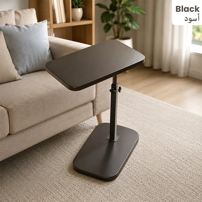 Height Adjustable C Shaped Table, Sofa Side Table