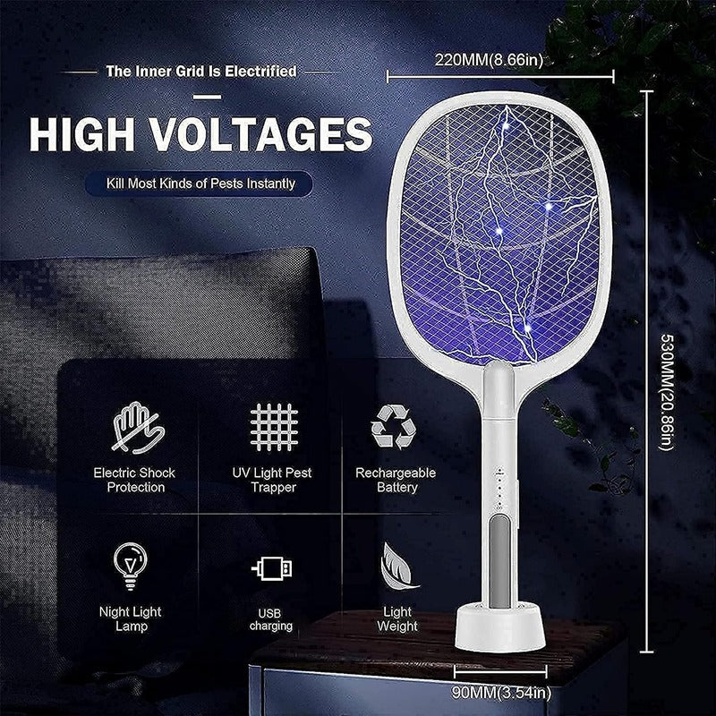 Mosquito Killer, Rechargeable Mosquito Killer Racket happyhome