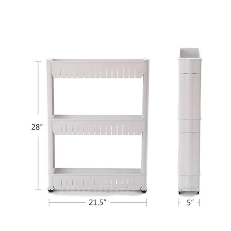 Pvc Racks With 3 Rack Multifunction 3 Layer Rack | Plastic Storage Organizer – happyhome