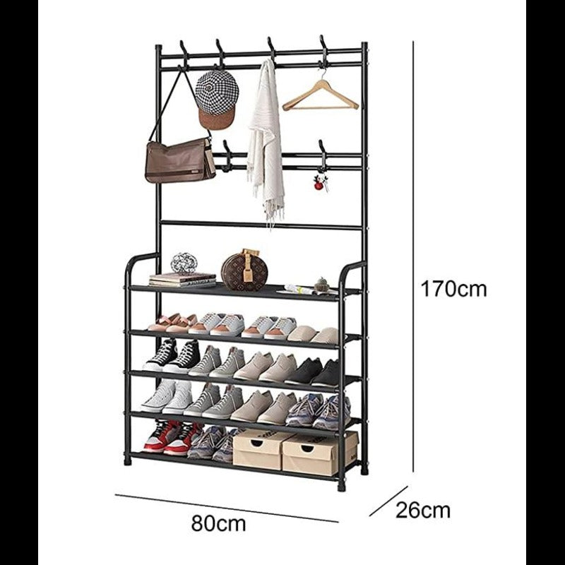 Multifunction Shoe And Hat Rack , Shoe Rack Stand Organizer happyhome