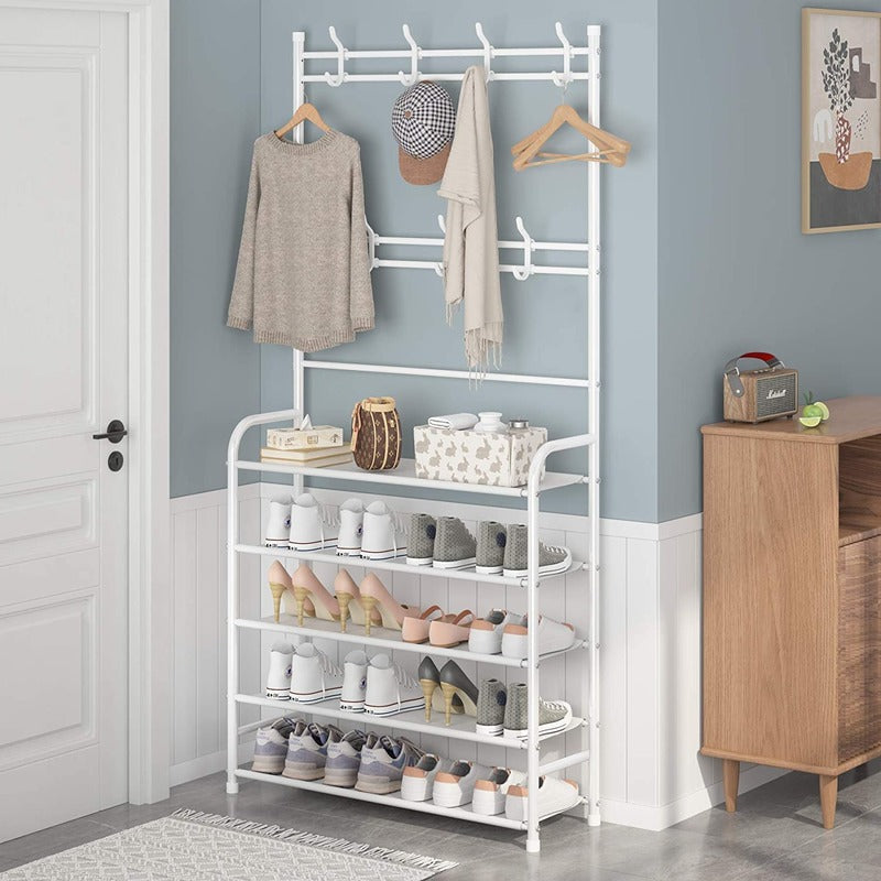 Multifunction Shoe And Hat Rack , Shoe Rack Stand Organizer happyhome