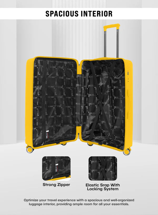 PARA JOHN 20-Inch Polypropylene Hard Trolley Luggage