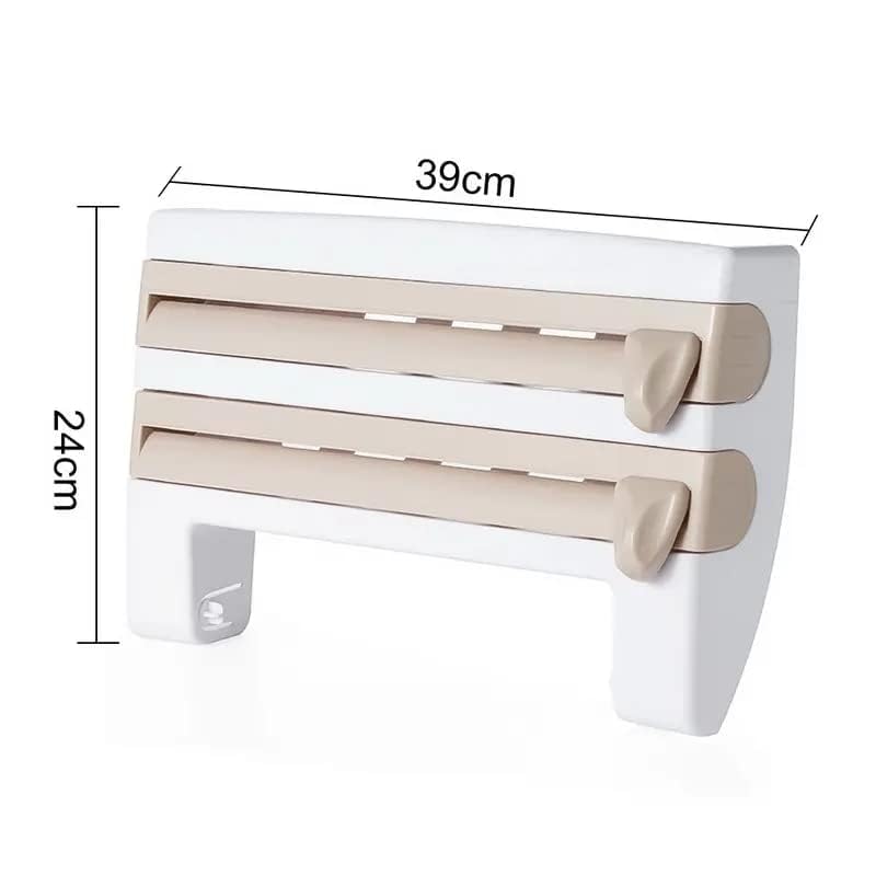 Paper Dispenser Plus Paper Holder, kitchen roll holder aluminum foil cutter happyhome