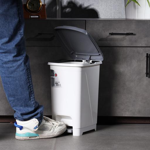 Pedal Dustbin , Rectangular Waste Bin Trash Can happyhome