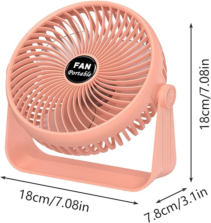 Personal Desktop Fan, Portable Desktop Table Fan Powered By USB happyhome