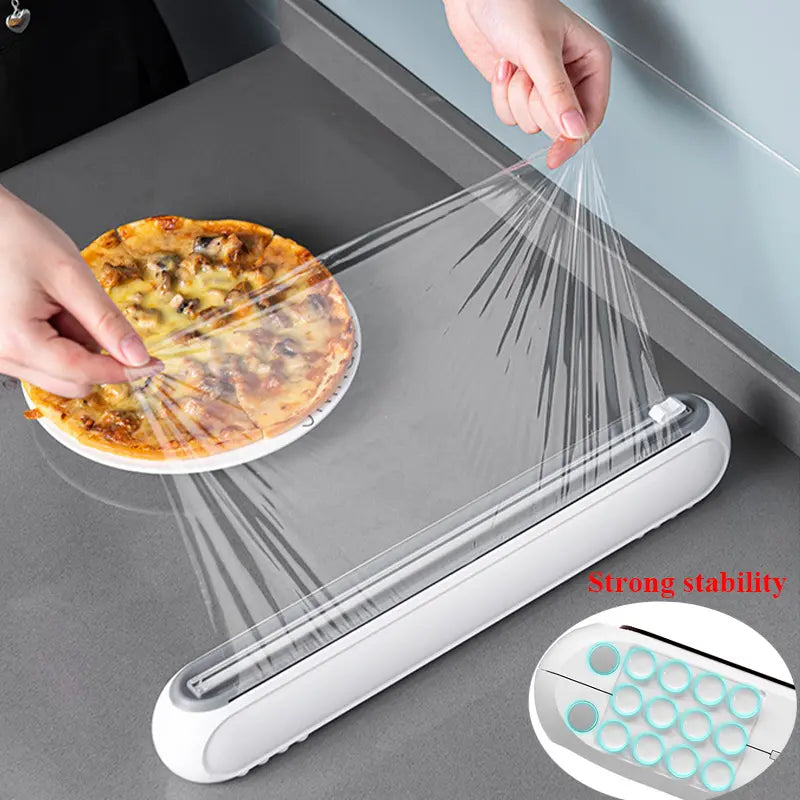 Plastic Film Cutter, Cling Film Dispenser happyhome