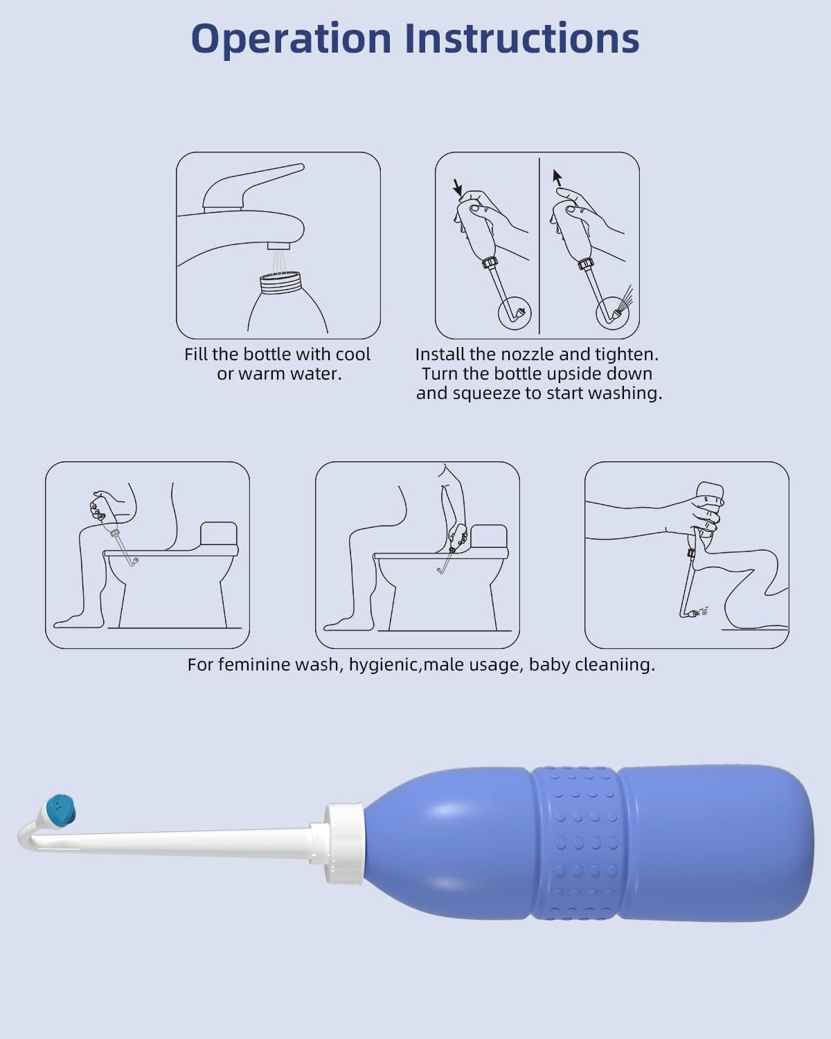 Portable Bidet ,Portable Toilet Sprayer happyhome