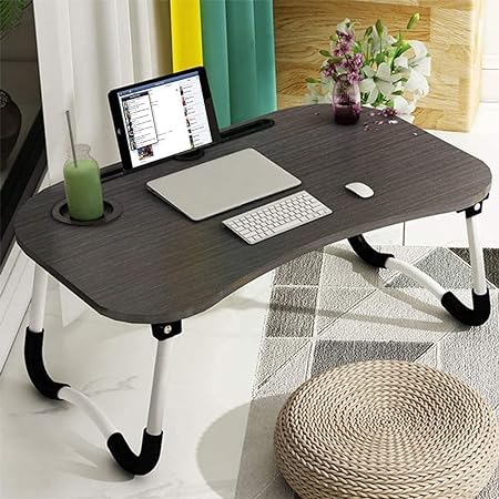 Portable Laptop stand with Handle,Bed Desk for Laptop with Cup Holder happyhome