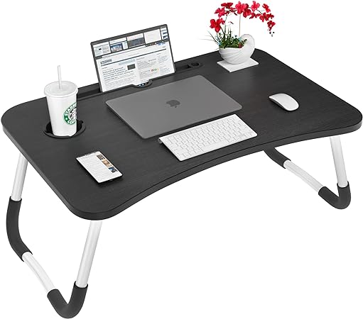 Portable Laptop stand with Handle,Bed Desk for Laptop with Cup Holder happyhome