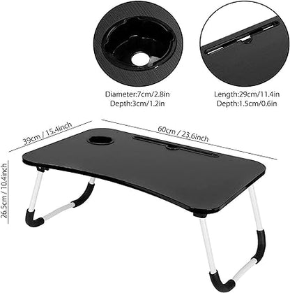 Portable Laptop stand with Handle,Bed Desk for Laptop with Cup Holder happyhome