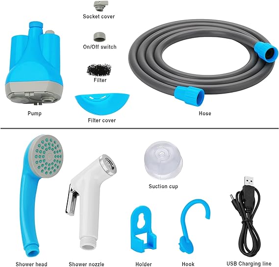 Portable Shower , Electric Portable Shower happyhome