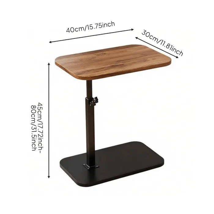 Height Adjustable C Shaped Table, Sofa Side Table