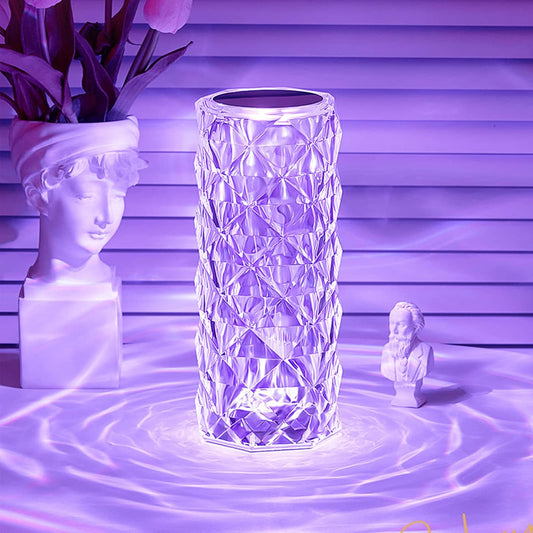 Rose Diamond Table Lamp, USB Charging Touch Lamp happyhome