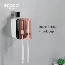 Ecoco Toothbrush Organizer with Cover, Dustproof Toothbrush Holder