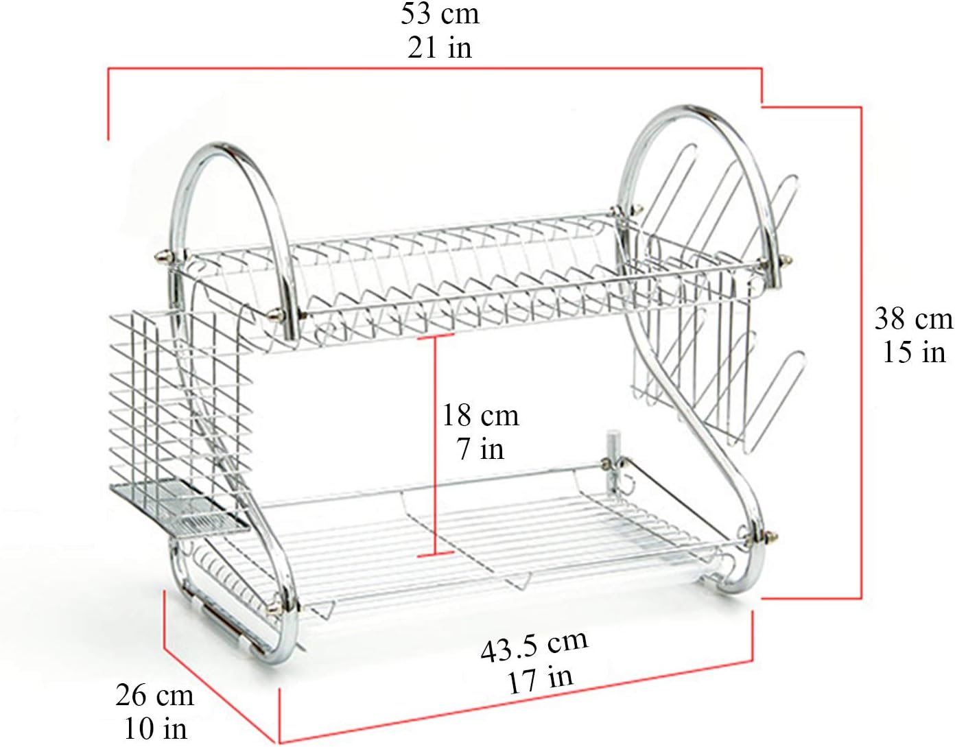 SS Crockery Dish Rack, Kitchen Rack Steel happyhome