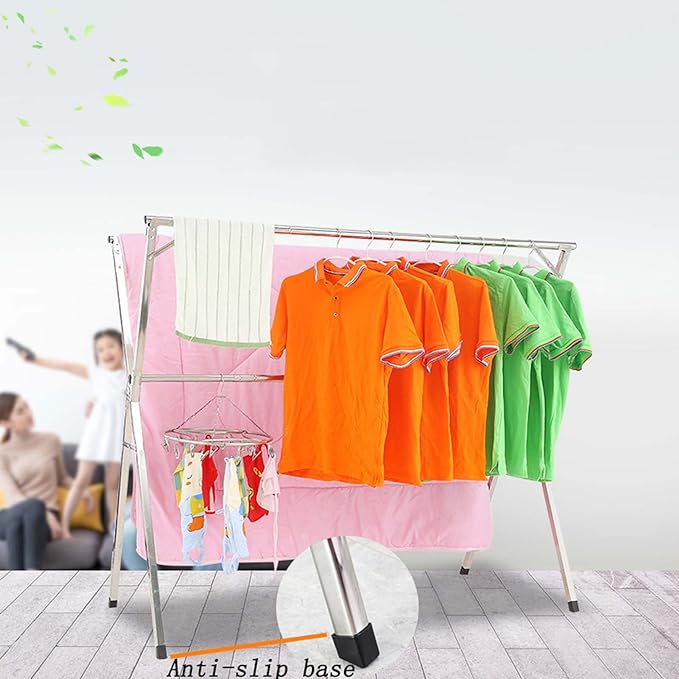 SS clothes Drying Stand Full Steel , Clothes Drying Rack happyhome