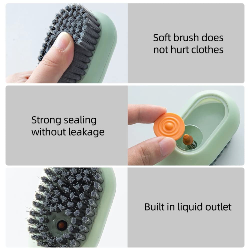 Shoe Cleaning Soap Dispensing Brush , Shoe Cleaning Brush happyhome