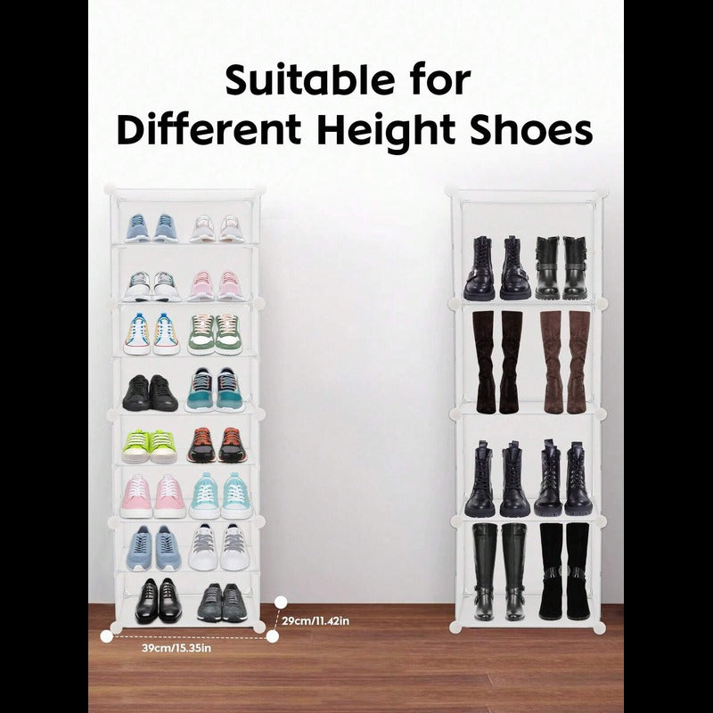 Single Column 8 Layer Shoe Rack - Buy Online – happyhome