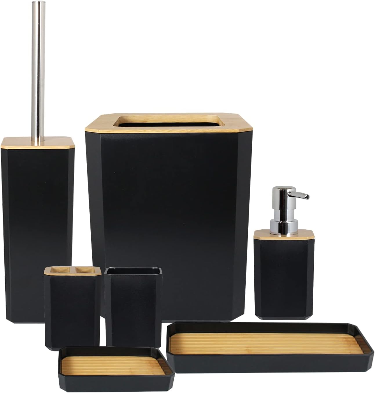 Six Piece Bathroom Set , Bathroom Accessories set happyhome