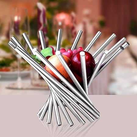 Stainless Steel Fruit Basket , Foldable Fruits Basket happyhome