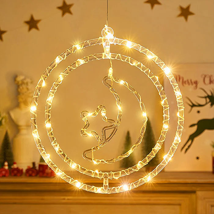 Rotatable LED Ramadan Star Window Light, USB LED Ramadan Window Star Light